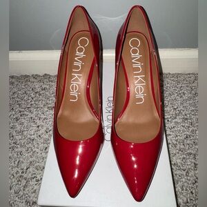 Calvin Klein Vibrant Red Heels